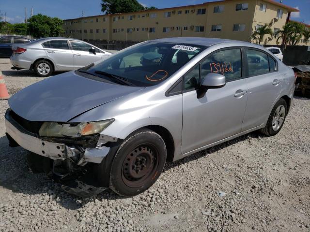HONDA CIVIC LX 2013 with VIN 19XFB2F53DE027225 - Photo from auction