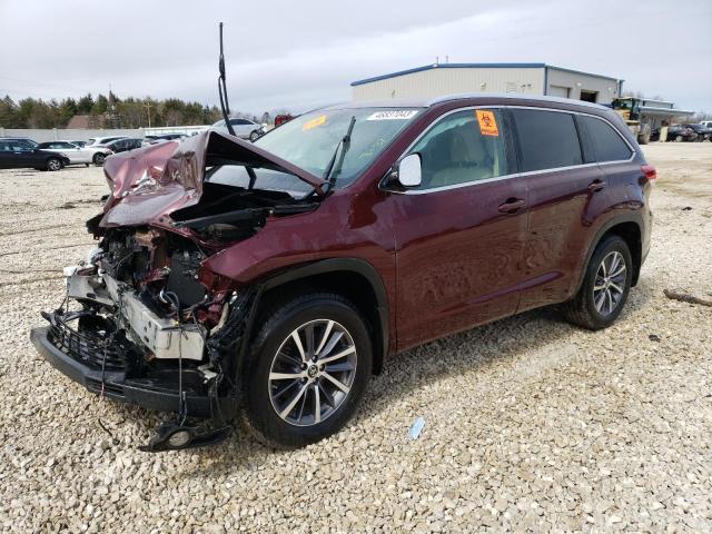 TOYOTA HIGHLANDER 2017 with VIN 5TDJZRFH1HS447361 - Photo from auction