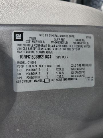 Photo 14 from auction – 2008 CHEVROLET TAHOE C150 with VIN 1GNFC13C28R211874