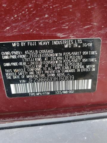 Photo 14 from auction – 2009 SUBARU FORESTER 2 with VIN JF2SH666X9H760839