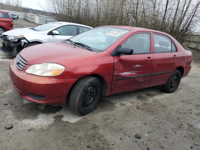 TOYOTA COROLLA CE 2003 with VIN 1NXBR32E43Z186059 - Photo from auction