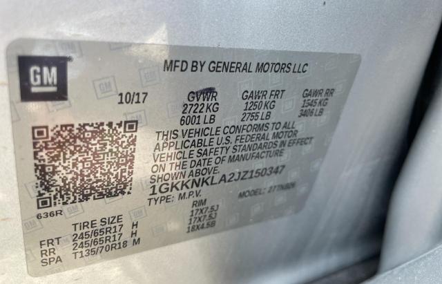 Photo 10 from auction – 2018 GMC ACADIA SLE with VIN 1GKKNKLA2JZ150347