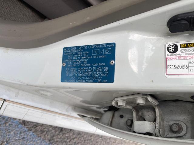 Photo 10 from auction – 2004 SUZUKI XL7 EX with VIN JS3TX92V444108322