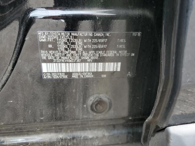 Photo 14 from auction – 2016 TOYOTA RAV4 LE with VIN 2T3ZFREV4GW237367