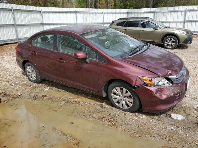 Photo 4 from auction – 2012 HONDA CIVIC LX with VIN 19XFB2F59CE080669