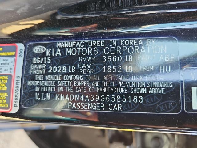 Photo 10 from auction – 2016 KIA RIO EX with VIN KNADN4A39G6585183