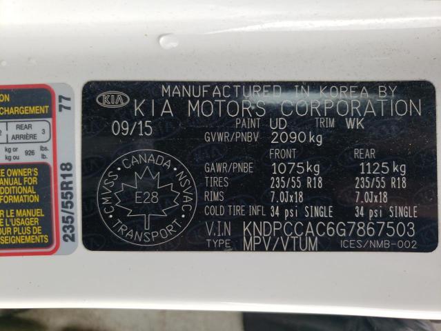 Foto 14 de la subasta – 2016 KIA SPORTAGE E con VIN KNDPCCAC6G7867503