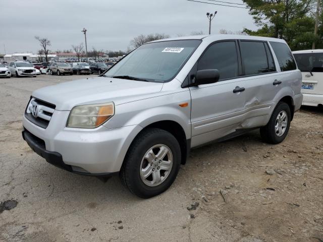 HONDA PILOT LX 2006 with VIN 5FNYF281X6B017585 - Photo from auction