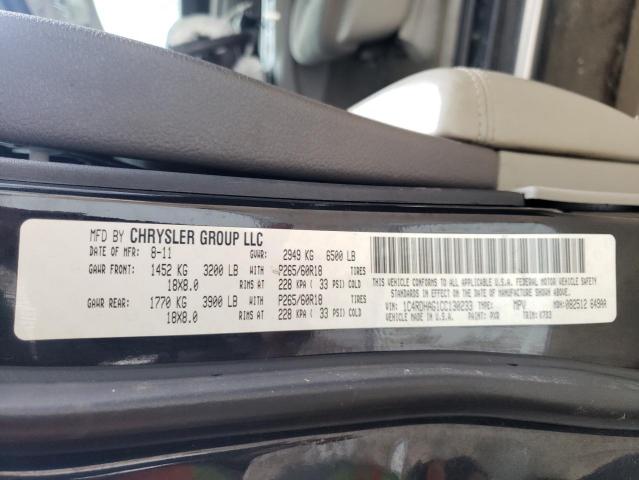 Photo 14 from auction – 2012 DODGE DURANGO SX with VIN 1C4RDHAG1CC130233