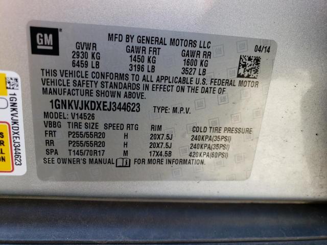 Photo 14 from auction – 2014 CHEVROLET TRAVERSE L with VIN 1GNKVJKDXEJ344623