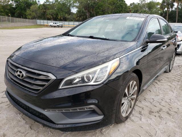 HYUNDAI SONATA SPO 2017 with VIN 5NPE34AF8HH455992 - Photo from auction