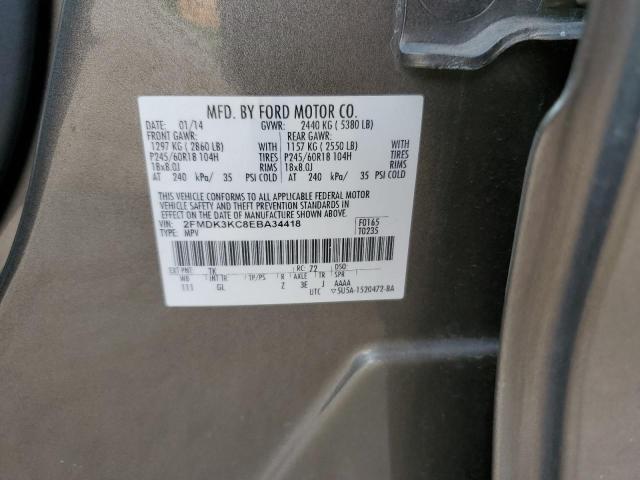 Photo 14 from auction – 2014 FORD EDGE LIMIT with VIN 2FMDK3KC8EBA34418