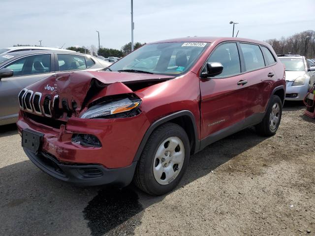 JEEP CHEROKEE S 2016 with VIN 1C4PJMAB6GW215375 - Photo from auction