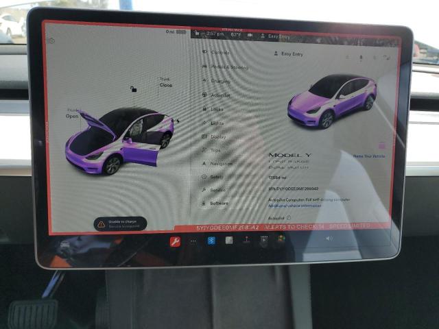Photo 9 from auction – 2021 TESLA MODEL Y with VIN 5YJYGDEE0MF298342