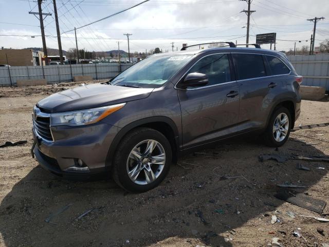 TOYOTA HIGHLANDER 2015 with VIN 5TDDKRFH6FS205731 - Photo from auction