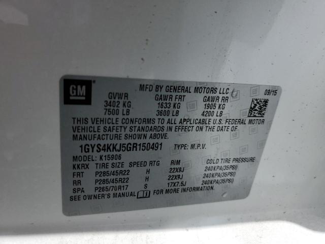 Photo 14 from auction – 2016 CADILLAC ESCALADE E with VIN 1GYS4KKJ5GR150491