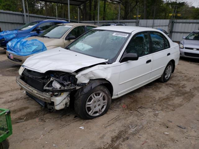 HONDA CIVIC LX 2001 with VIN 2HGES16511H515452 - Photo from auction