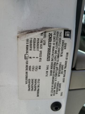 Photo 14 from auction – 2006 CHEVROLET EQUINOX LT with VIN 2CNDL63F966052623