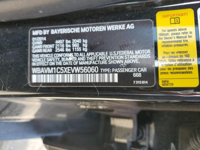 Photo 14 from auction – 2014 BMW X1 SDRIVE2 with VIN WBAVM1C5XEVW56060