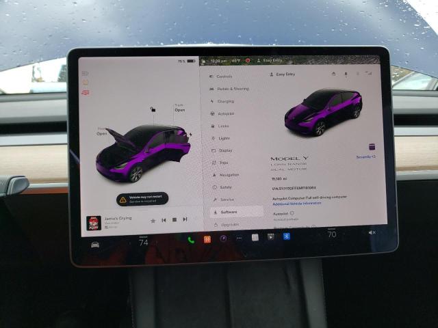 Photo 9 from auction – 2021 TESLA MODEL Y with VIN 5YJYGDEE5MF181064