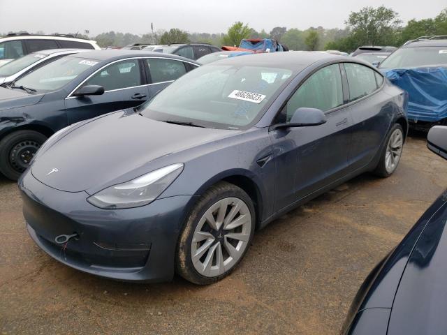 TESLA MODEL 3 2022 with VIN 5YJ3E1EA6NF287326 - Photo from auction