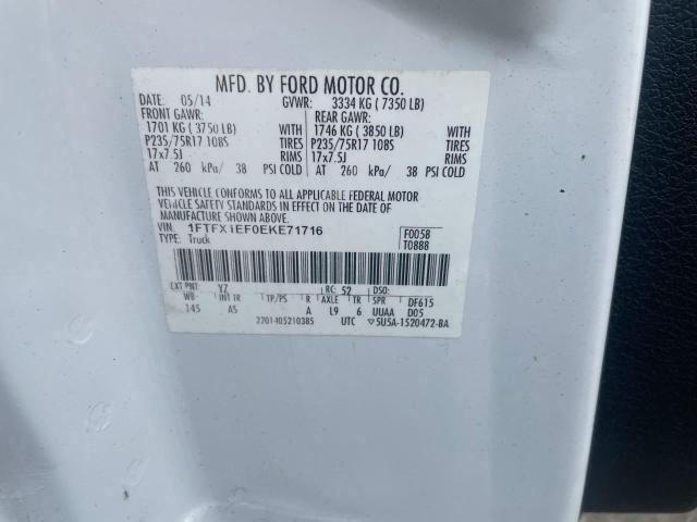 Photo 10 from auction – 2014 FORD F150 SUPER with VIN 1FTFX1EF0EKE71716