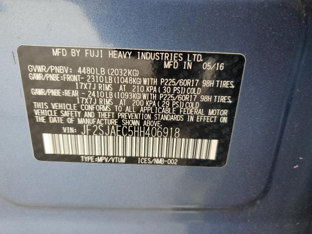 Photo 14 from auction – 2017 SUBARU FORESTER 2 with VIN JF2SJAEC5HH406918