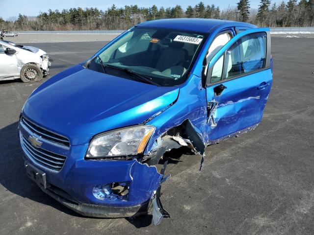 CHEVROLET TRAX 1LS 2015 with VIN KL7CJPSB8FB075802 - Photo from auction