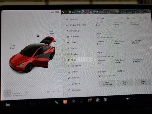 Photo 9 from auction – 2021 TESLA MODEL Y with VIN 5YJYGDEF2MF189373