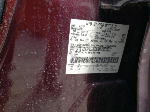 Photo 14 from auction – 2011 FORD EDGE SEL with VIN 2FMDK3JC2BBA84115