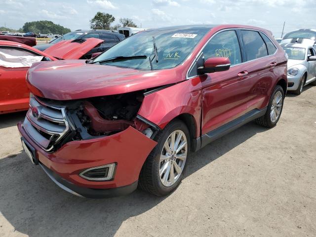 FORD EDGE TITAN 2017 with VIN 2FMPK4K99HBB26729 - Photo from auction