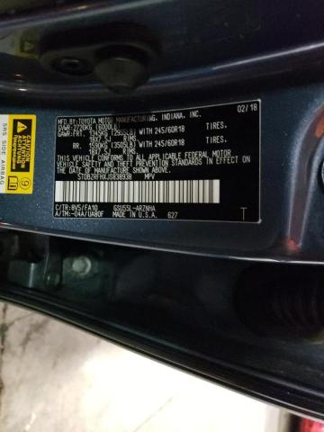 Photo 14 from auction – 2018 TOYOTA HIGHLANDER with VIN 5TDBZRFHXJS838938