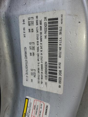 Photo 14 from auction – 2005 CHRYSLER SEBRING with VIN 1C3EL65R65N536294