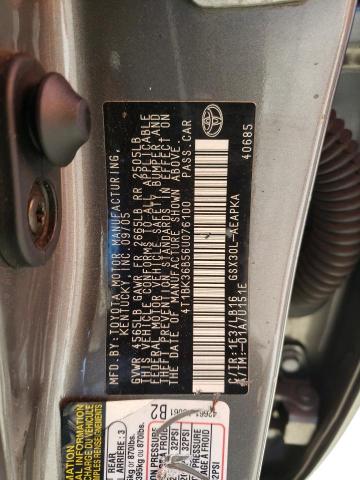 Photo 14 from auction – 2006 TOYOTA AVALON with VIN 4T1BK36B56U076100