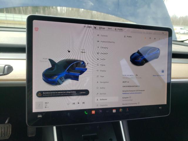 Photo 9 from auction – 2019 TESLA MODEL 3 with VIN 5YJ3E1EAXKF344722