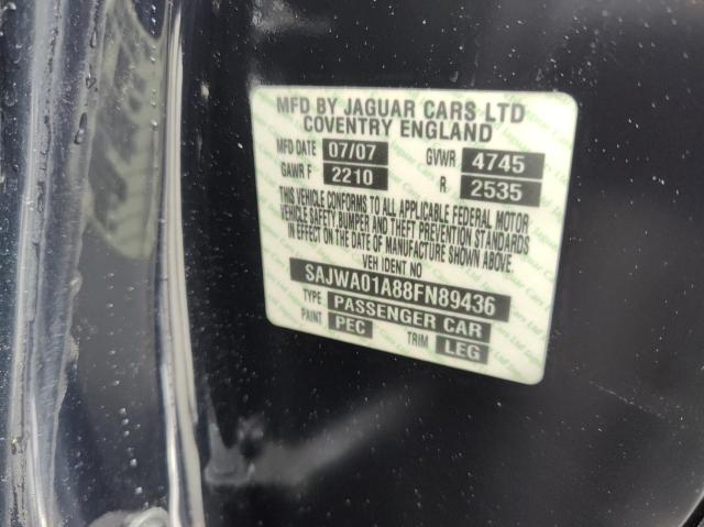 Photo 10 from auction – 2008 JAGUAR S-TYPE with VIN SAJWA01A88FN89436