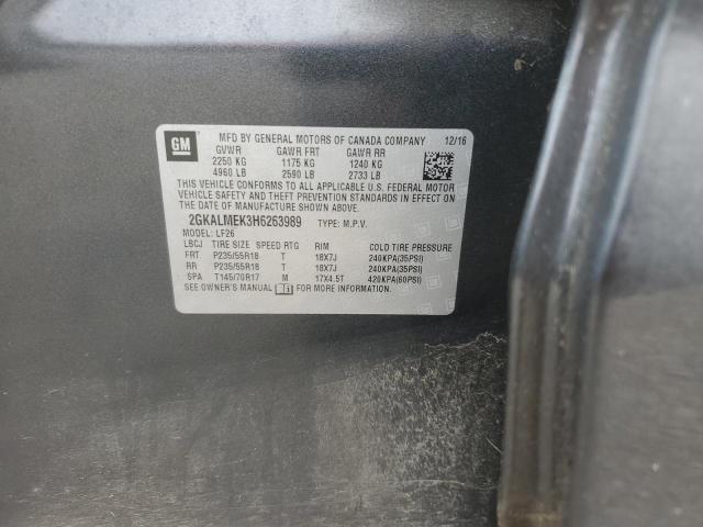 Photo 14 from auction – 2017 GMC TERRAIN SL with VIN 2GKALMEK3H6263989