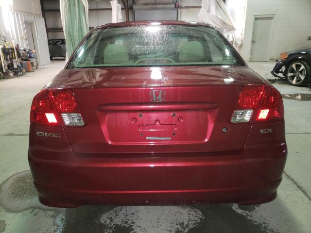 Photo 6 from auction – 2005 HONDA CIVIC EX with VIN 2HGES26755H548595