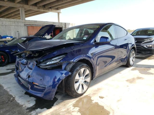 TESLA MODEL Y 2022 with VIN 7SAYGDEE2NF371800 - Photo from auction