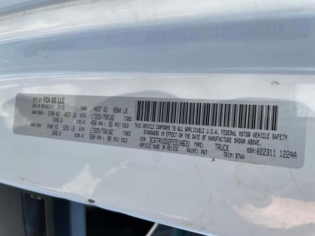 Photo 10 from auction – 2015 RAM PROMASTER with VIN 3C6TRVDD2FE510631
