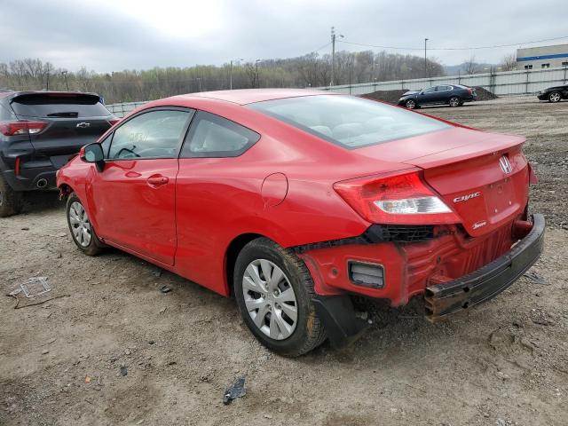 Photo 2 from auction – 2012 HONDA CIVIC LX with VIN 2HGFG3B5XCH529909