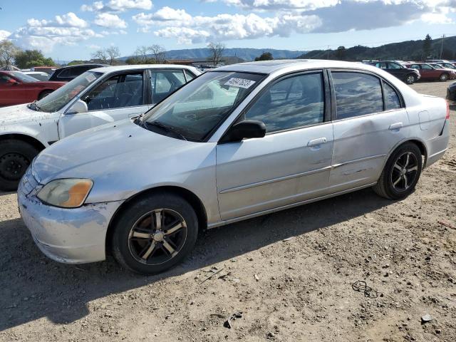 HONDA CIVIC EX 2002 with VIN 2HGES267X2H502286 - Photo from auction