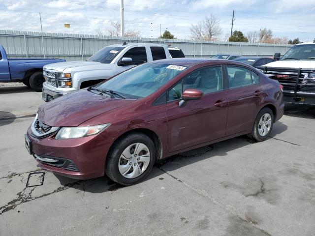 HONDA CIVIC LX 2014 with VIN 19XFB2F56EE049947 - Photo from auction