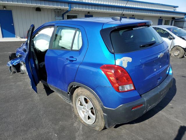 Photo 2 from auction – 2015 CHEVROLET TRAX 1LS with VIN KL7CJPSB8FB075802