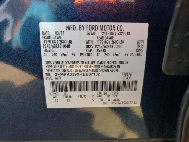 Photo 14 from auction – 2017 FORD EDGE SEL with VIN 2FMPK3J9XHBB87132