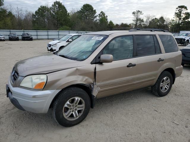 HONDA PILOT EXL 2004 with VIN 2HKYF18724H614890 - Photo from auction
