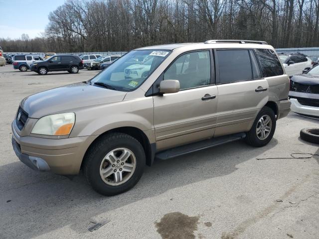 HONDA PILOT EXL 2004 with VIN 2HKYF18534H527661 - Photo from auction
