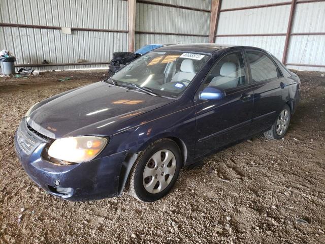 KIA SPECTRA EX 2009 with VIN KNAFE221195619653 - Photo from auction