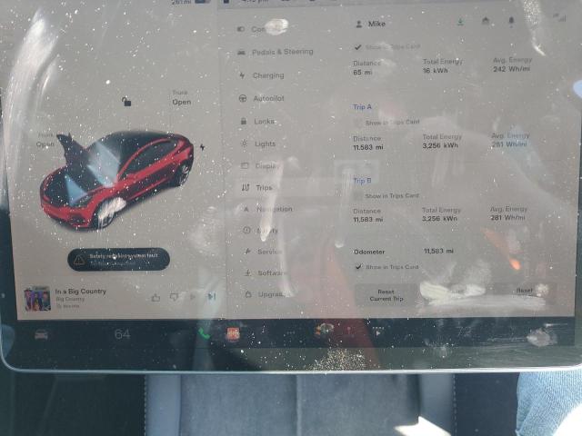 Photo 9 from auction – 2023 TESLA MODEL 3 with VIN 5YJ3E1EB9PF386220