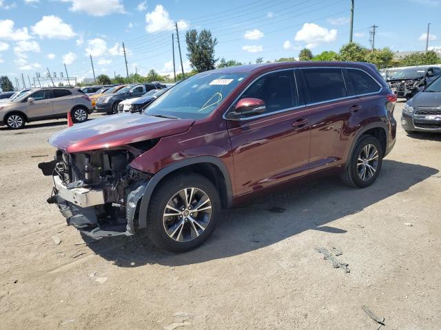 TOYOTA HIGHLANDER 2018 with VIN 5TDZARFH2JS041413 - Photo from auction